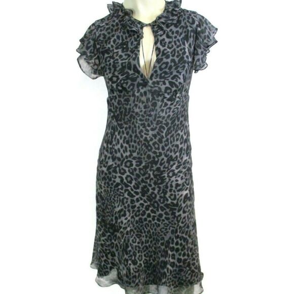 Diane von Furstenberg Silk Leopard Dress 0 XXS - Picture 1 of 5